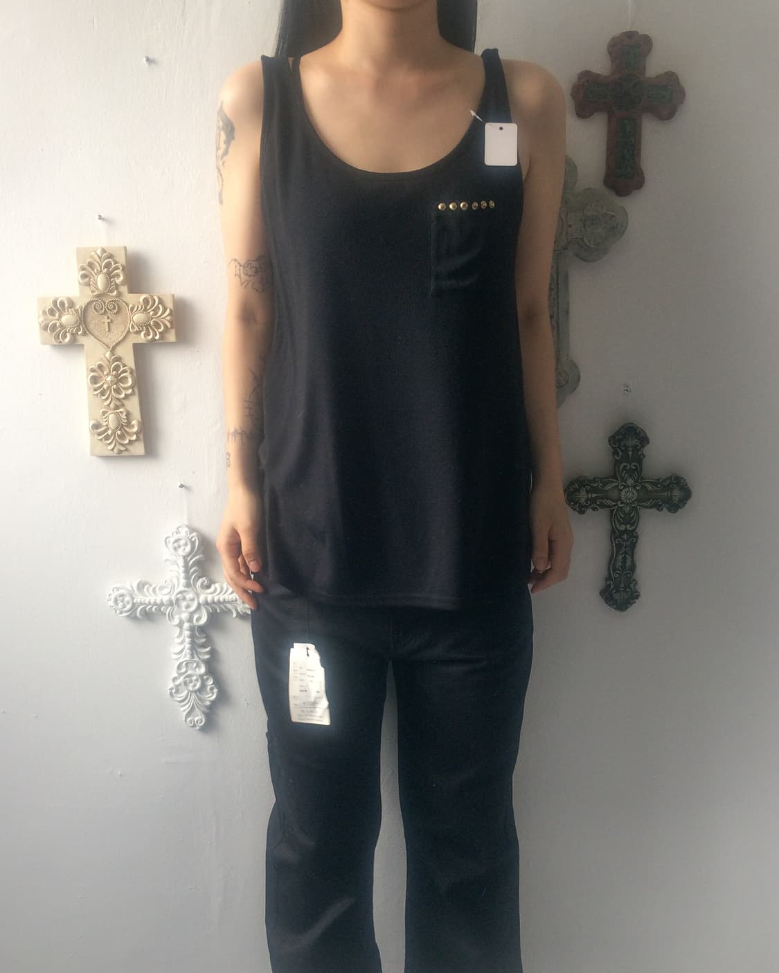 Back printing sleeveless 상품이미지6