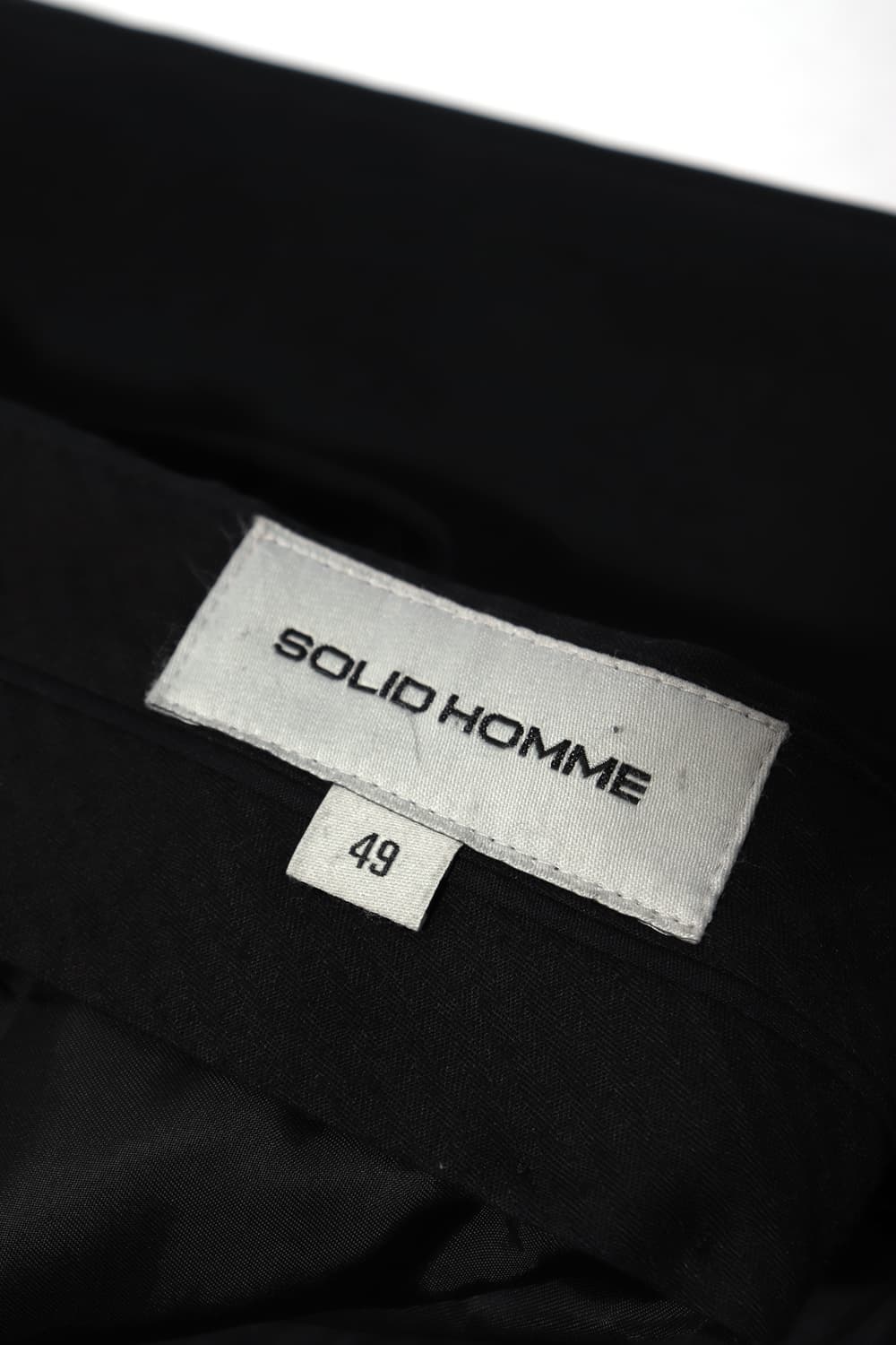 SOLID HOMME 울혼방 블랙 수트 정장 세트 105/팬츠 36 상품이미지10