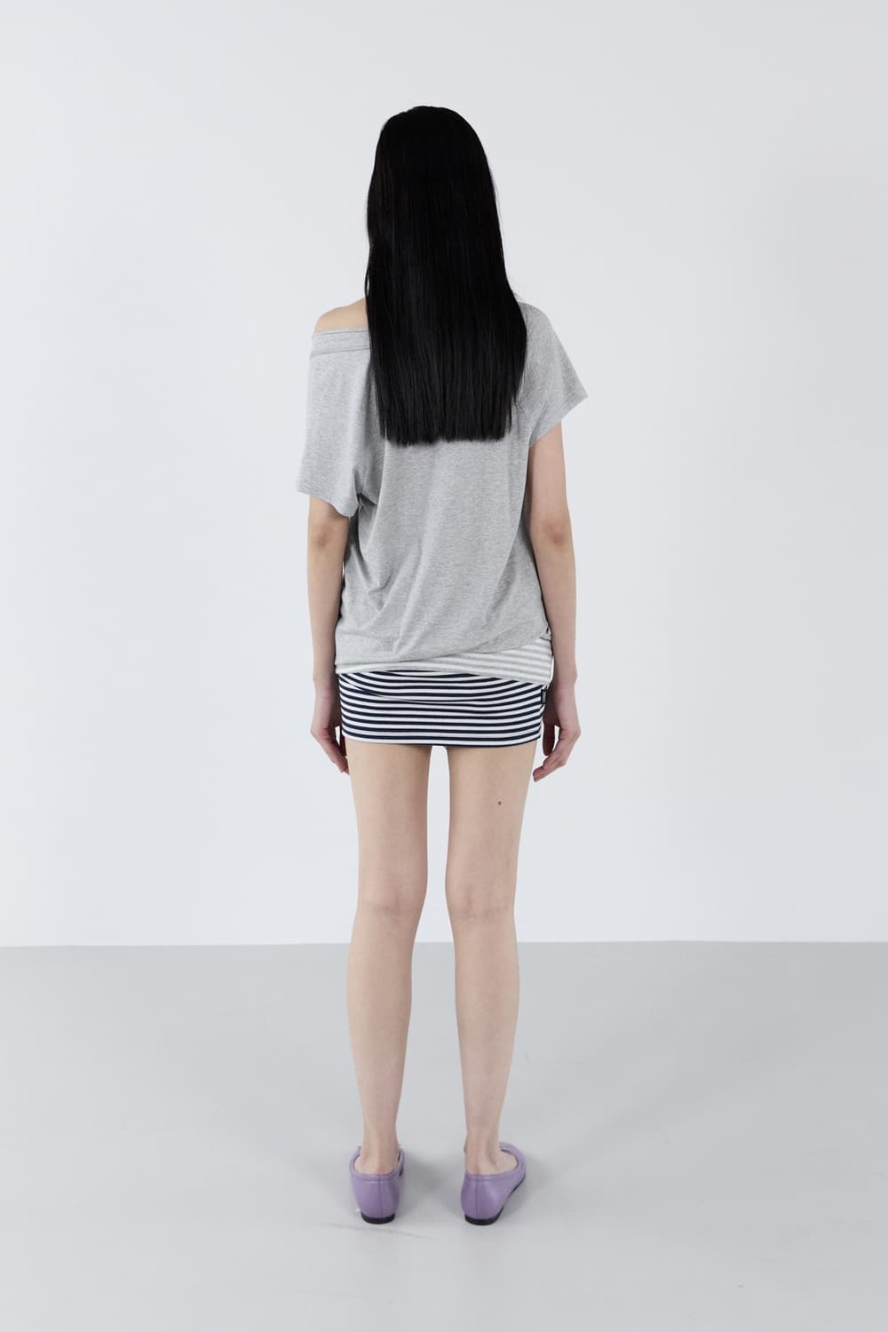 세릭 cerric round drawstring hem top gray 상품이미지7