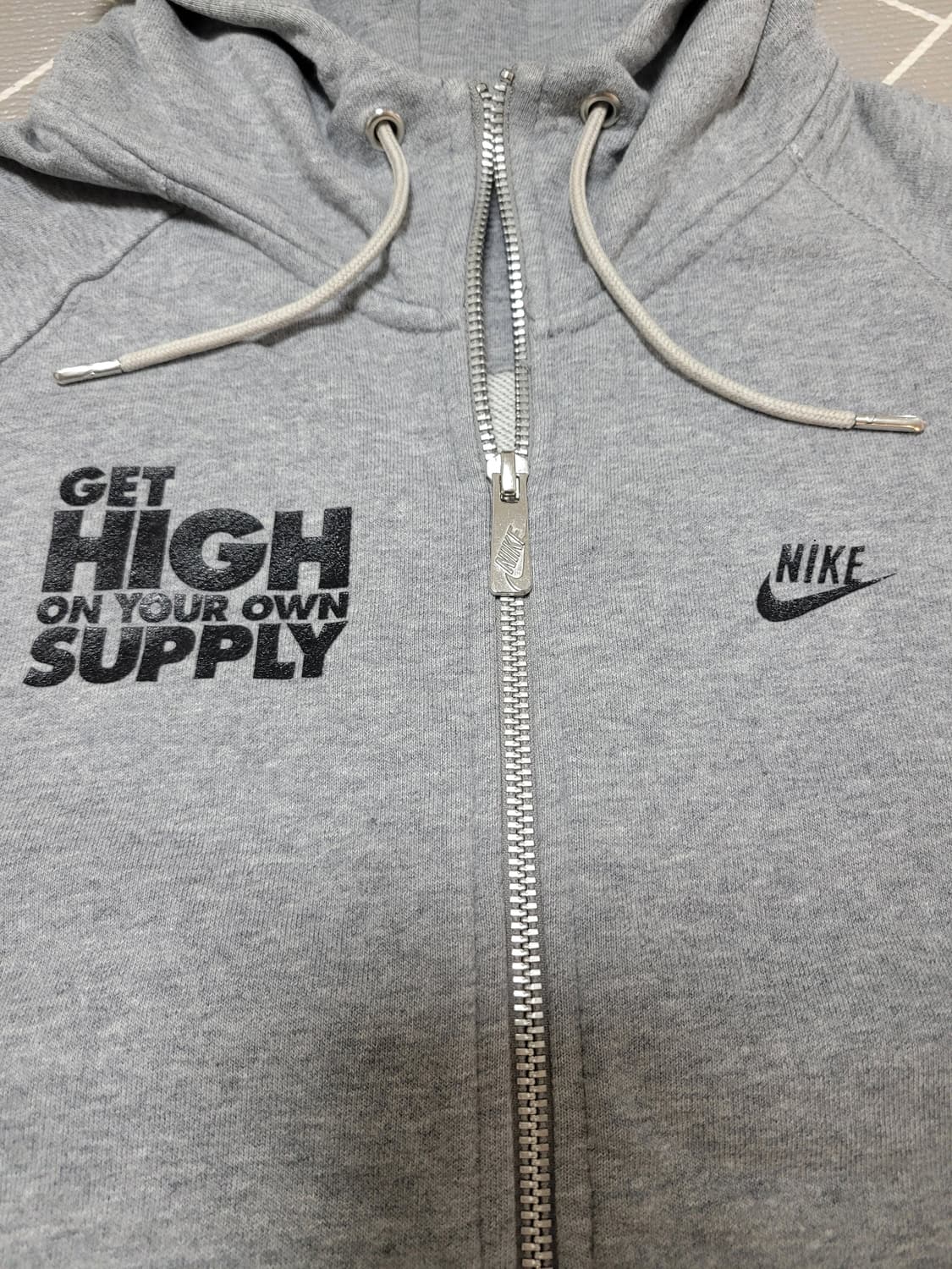 나이키 후드 풀집업 그레이 S 상품이미지4