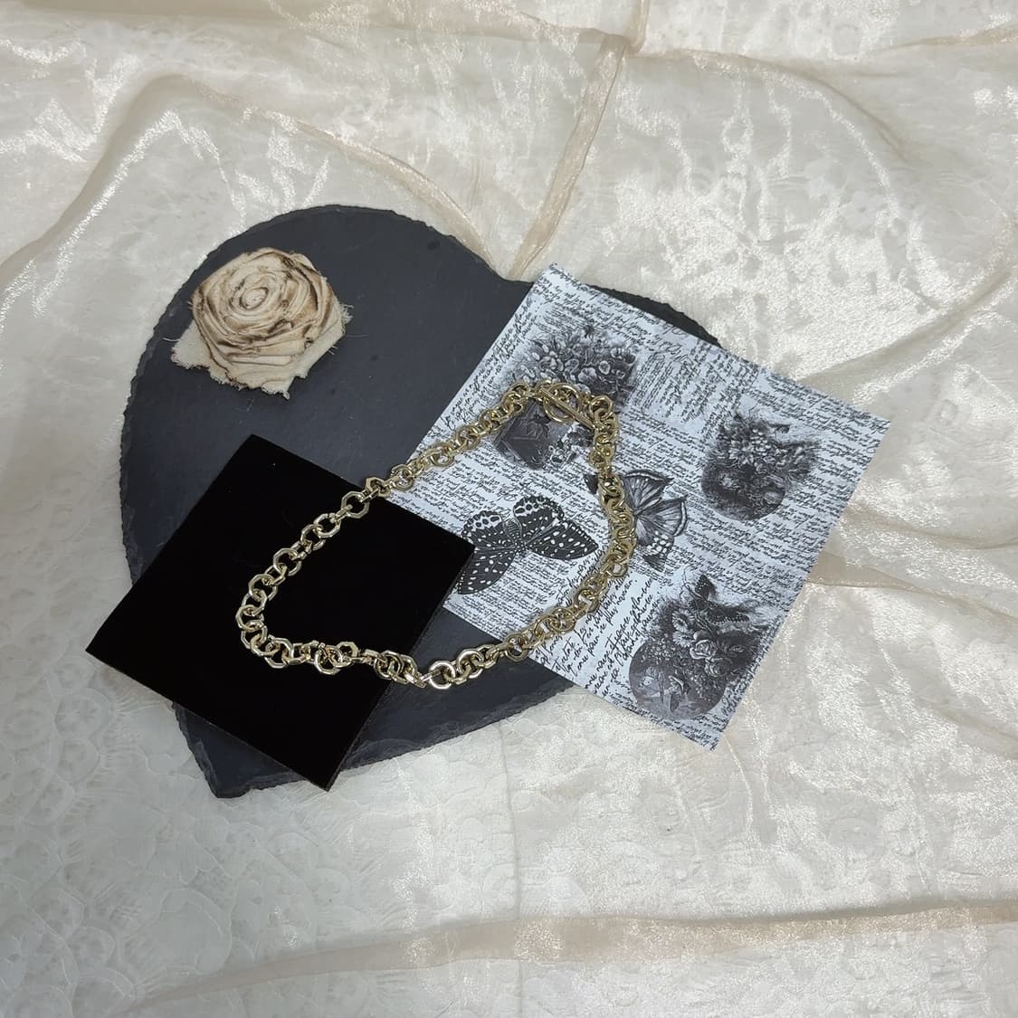 빈티지 중세 팔각형 스탁드 OT고리 목걸이 상품이미지2