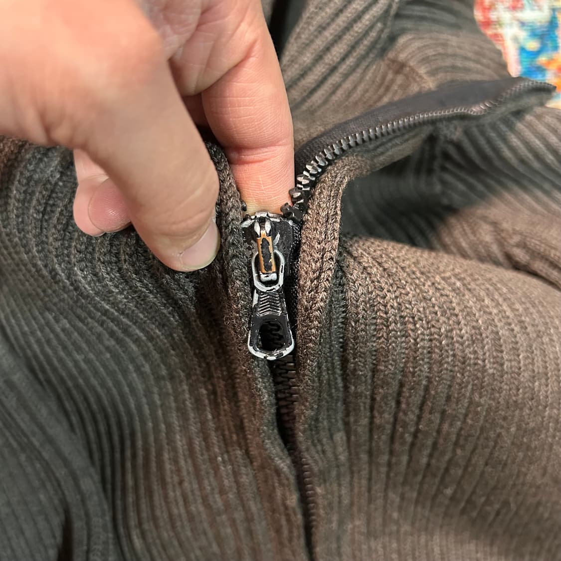 [XL] 00s 스톤아일랜드 하이넥 니트 집업 상품이미지5