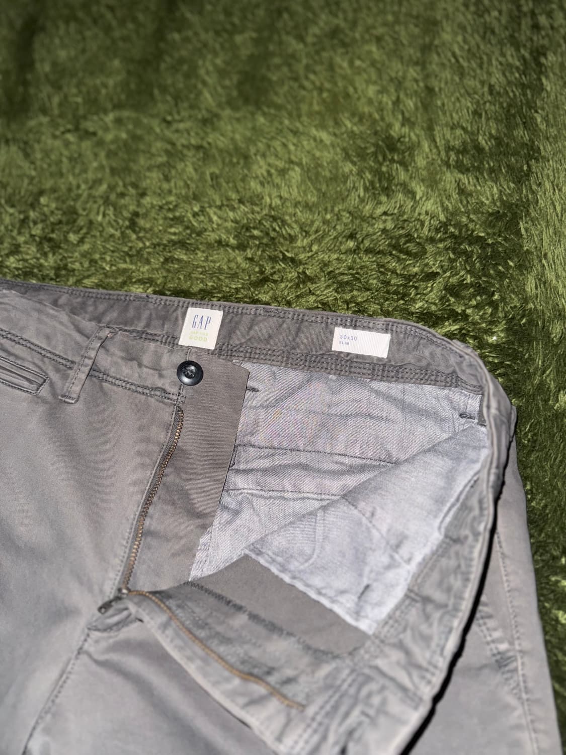 [30X30] 올드 갭 GAP 슬림핏 워시드 코튼 치노 팬츠 상품이미지3