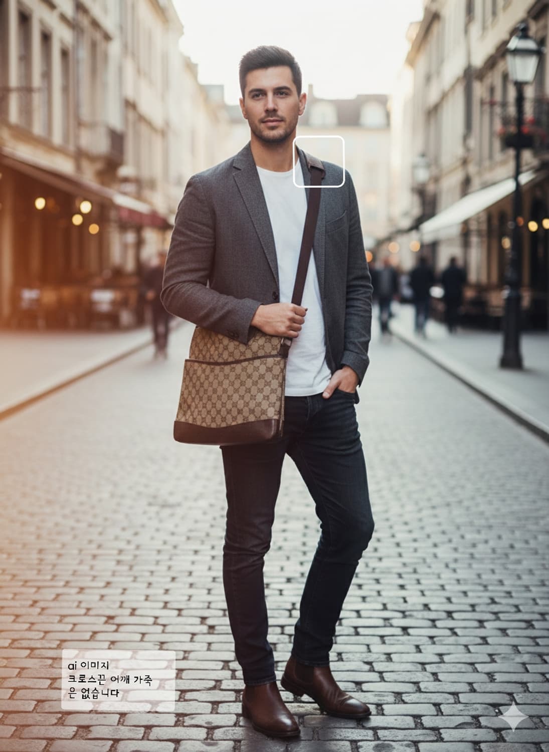 [정품] 구찌 GG 로고 캔버스 크로스백 브라운 상품이미지10