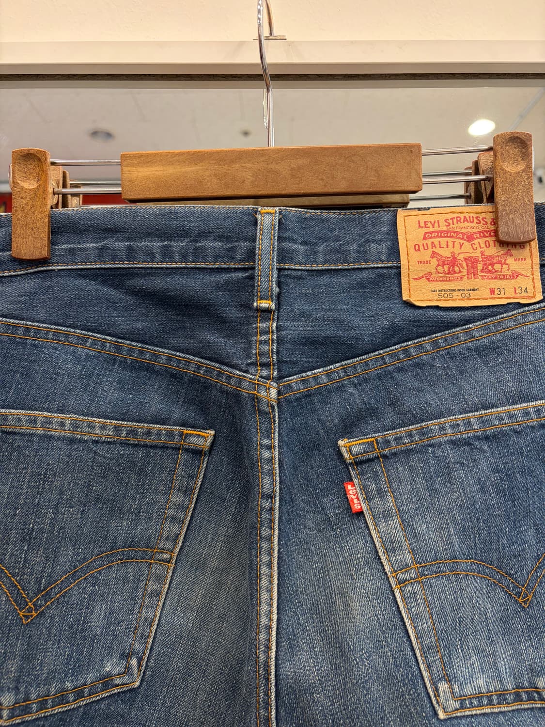 00s Levis 리바이스 505 데님 팬츠 (made Japan) 상품이미지5