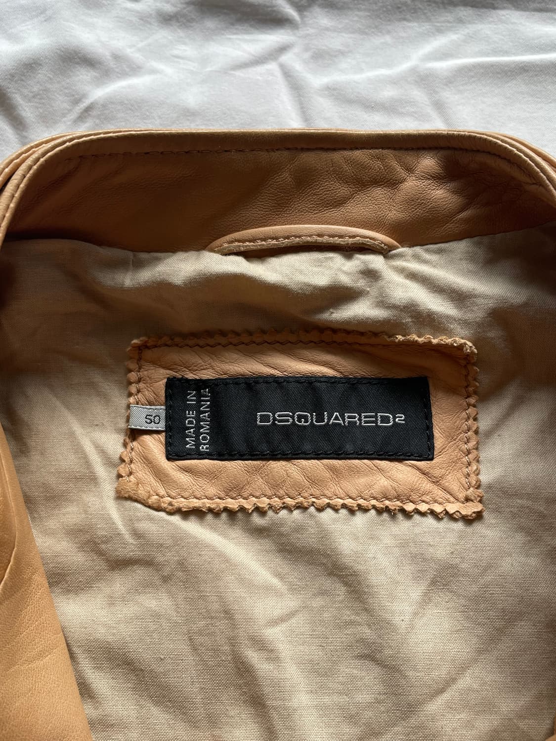 디스퀘어드2 램스킨 라이더자켓 상품이미지5