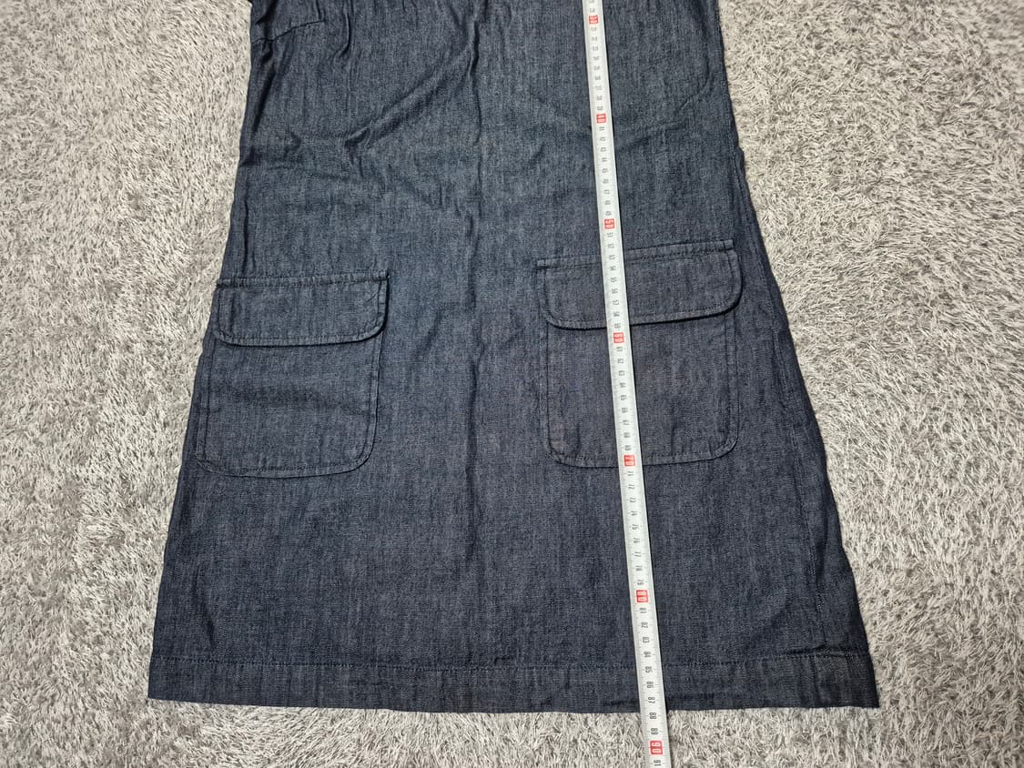 [새상품]자라 ZARA 데님 반팔 미니 원피스 S 상품이미지9