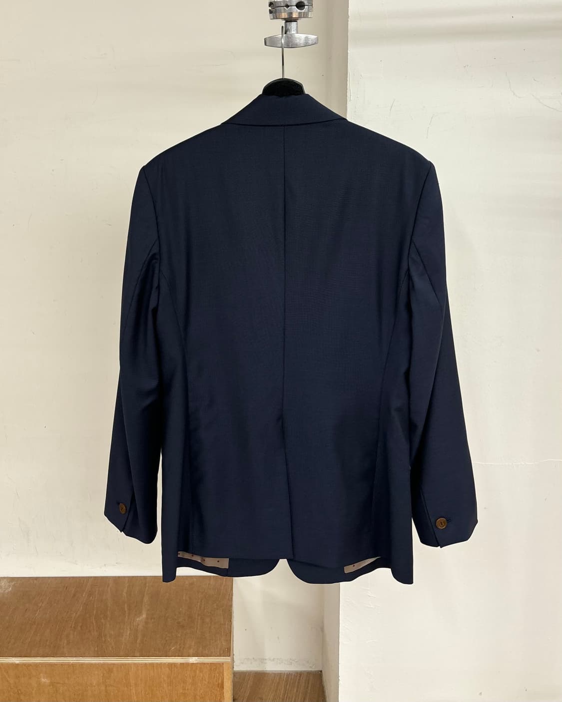 비비안 웨스트우드 네이비 블루 원 버튼 울 블레이저 자켓 상품이미지6