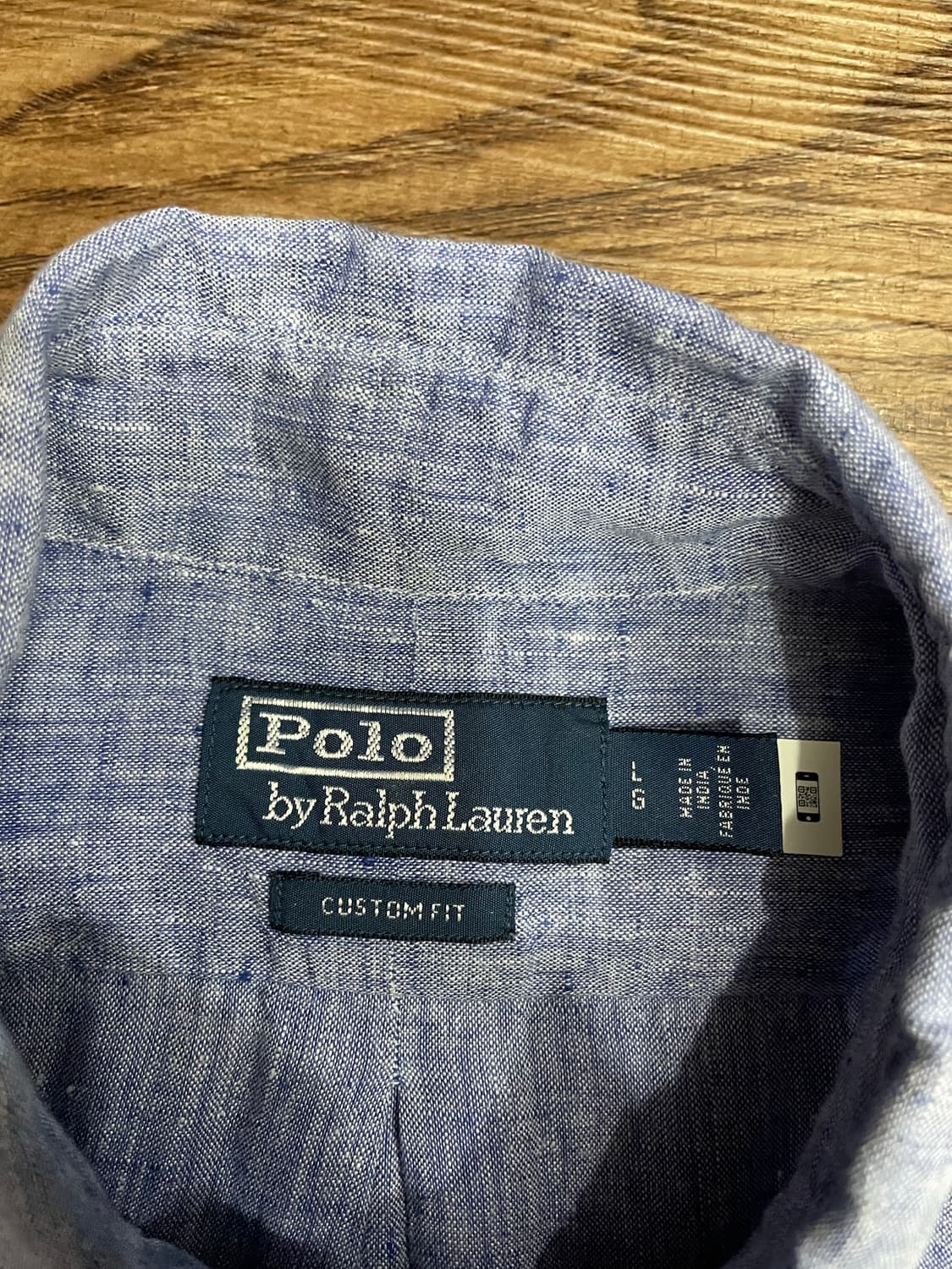 폴로 커스텀 핏 린넨 샴브레이 셔츠 상품이미지7