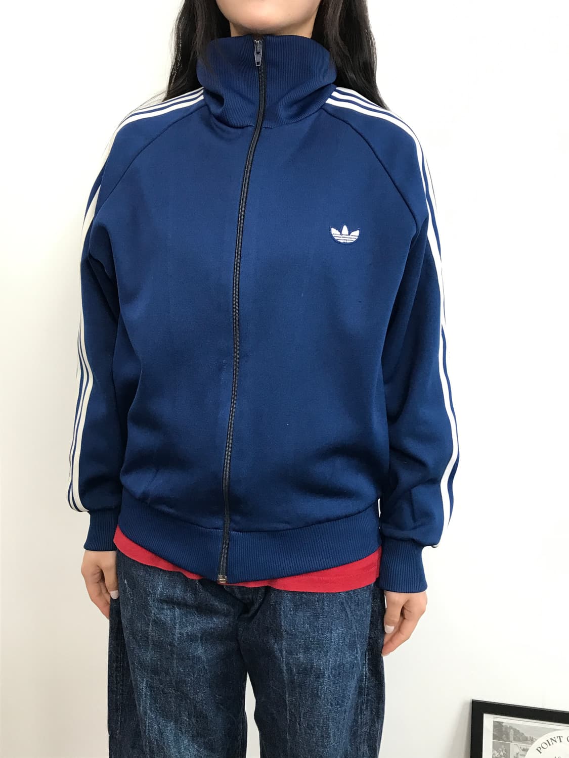 90’s Adidas Trefoil Track Jacket Navy 상품이미지2