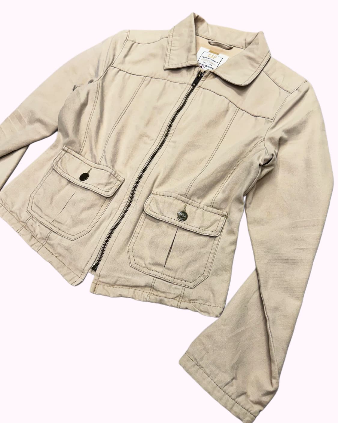 canvas pocket zip-up jacket 상품이미지3