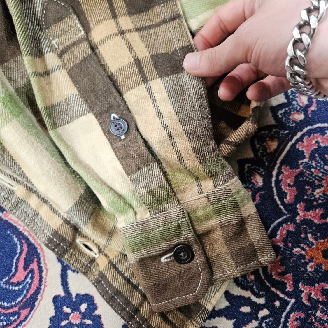 홀리스터 브라운 플란넬 체크 셔츠 상품이미지6