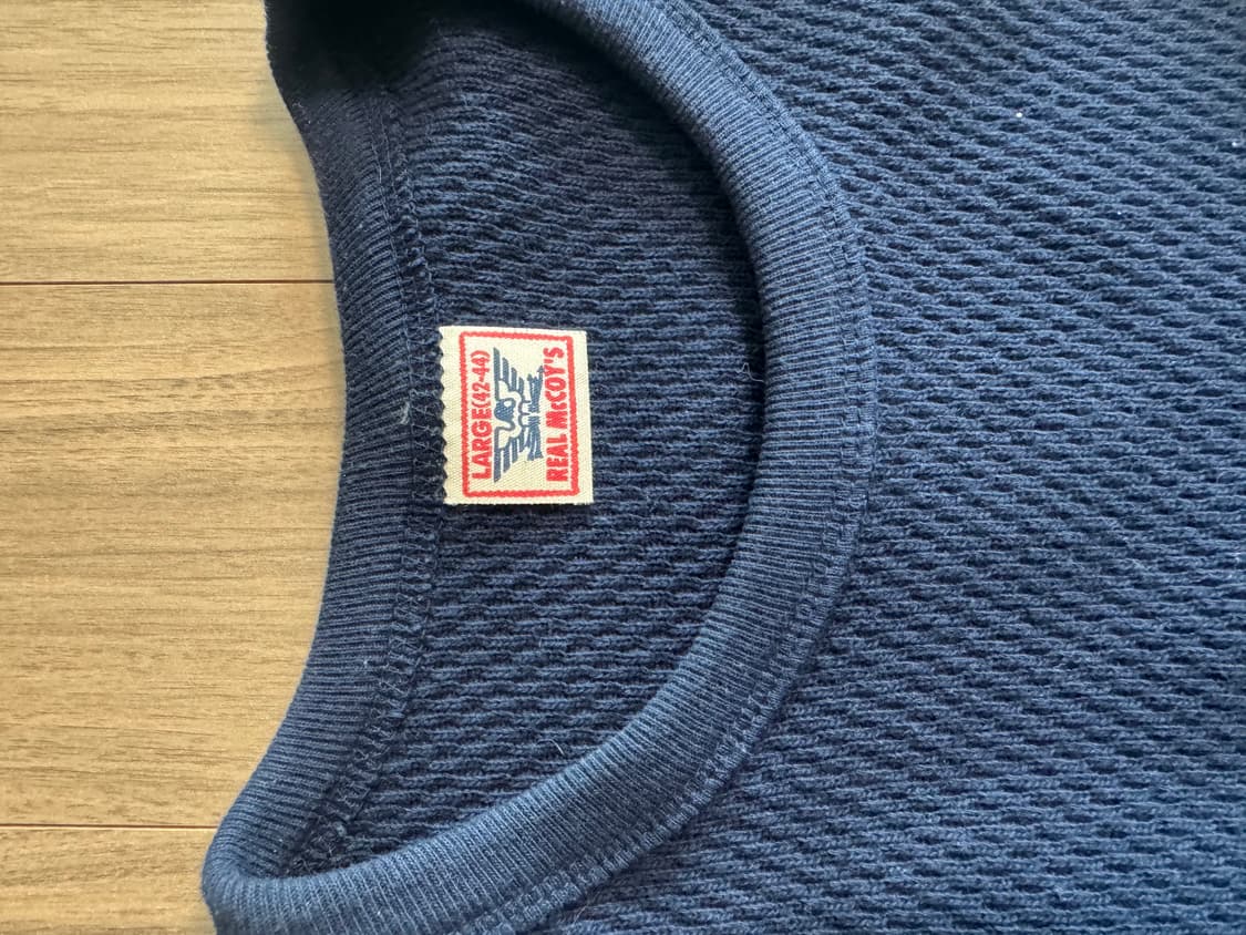 리얼맥코이 와플 써멀 롱슬리브 티셔츠 42-44사이즈 상품이미지2