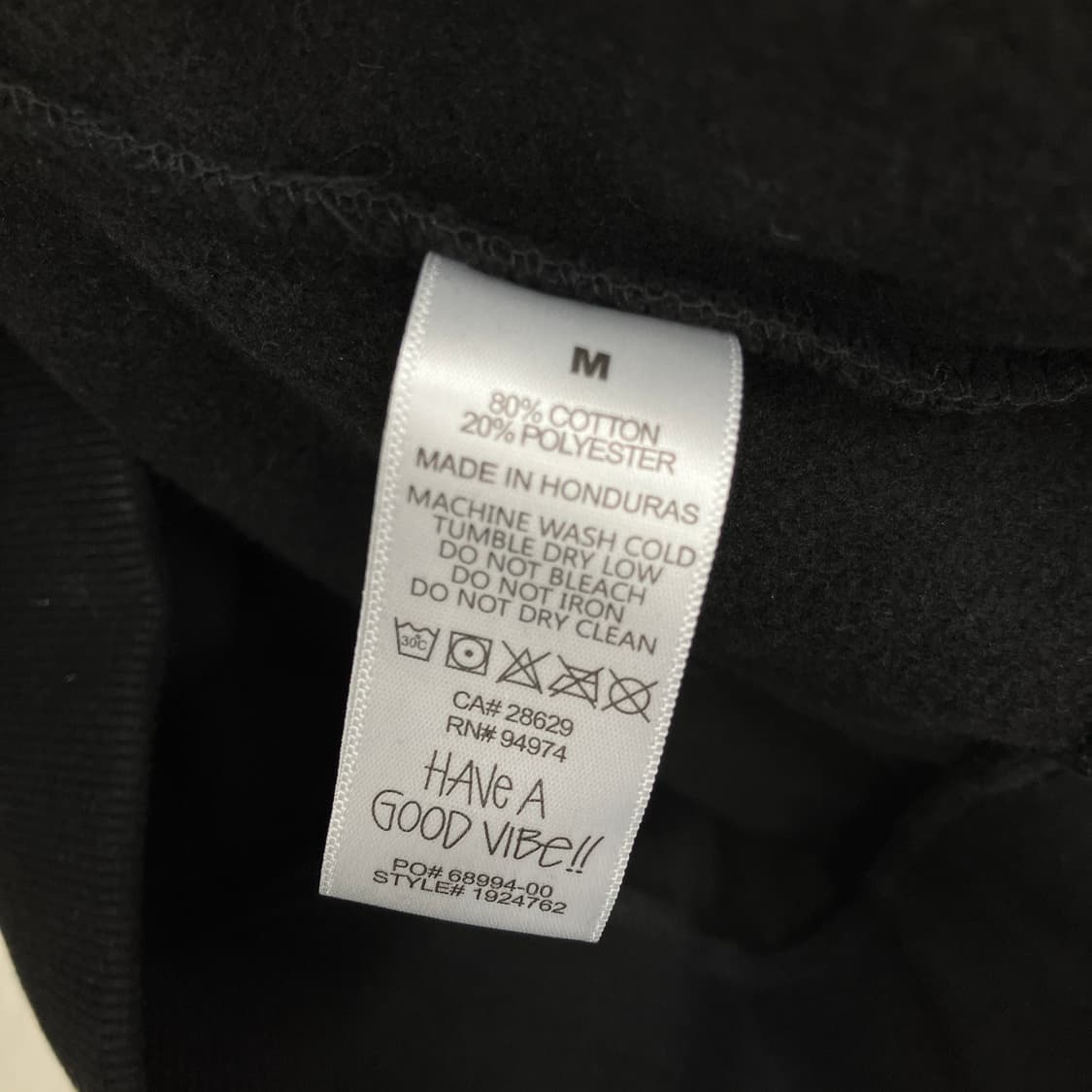 스투시 스탁 로고 블랙 후드티 M 상품이미지6