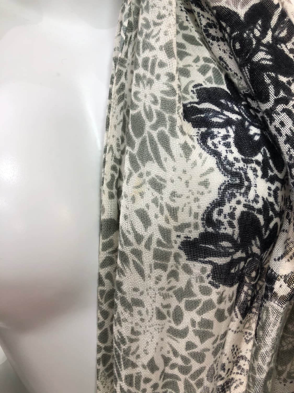 ethnic floral pattern tassel muffler 상품이미지4