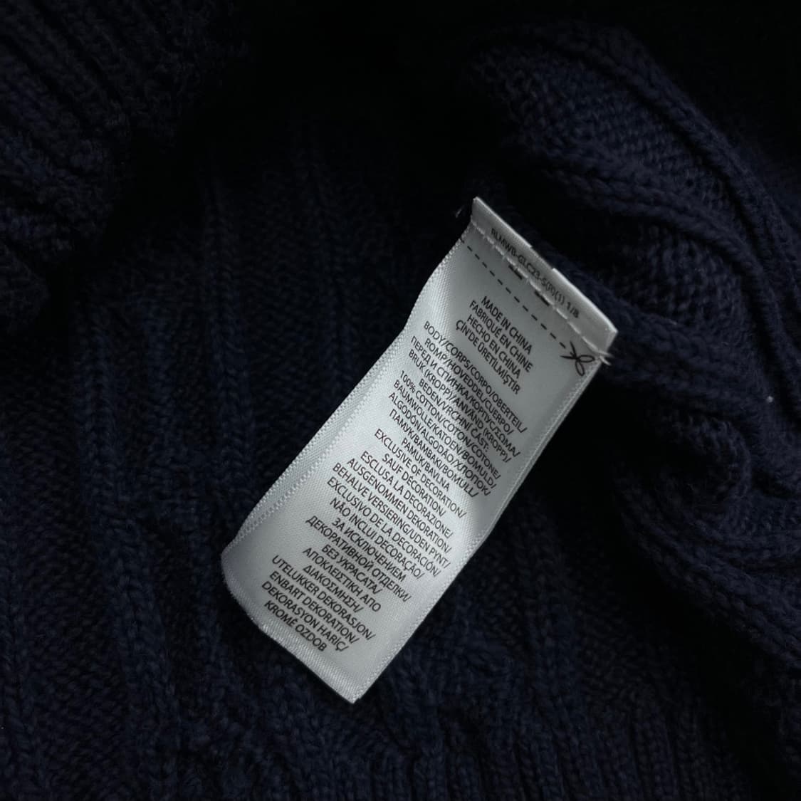 폴로 랄프로렌 레드포니 네이비 꽈배기 니트 L 상품이미지5