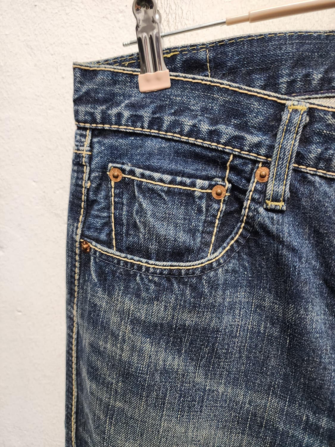 리바이스 510 스티치 워싱 데님 청바지 상품이미지3