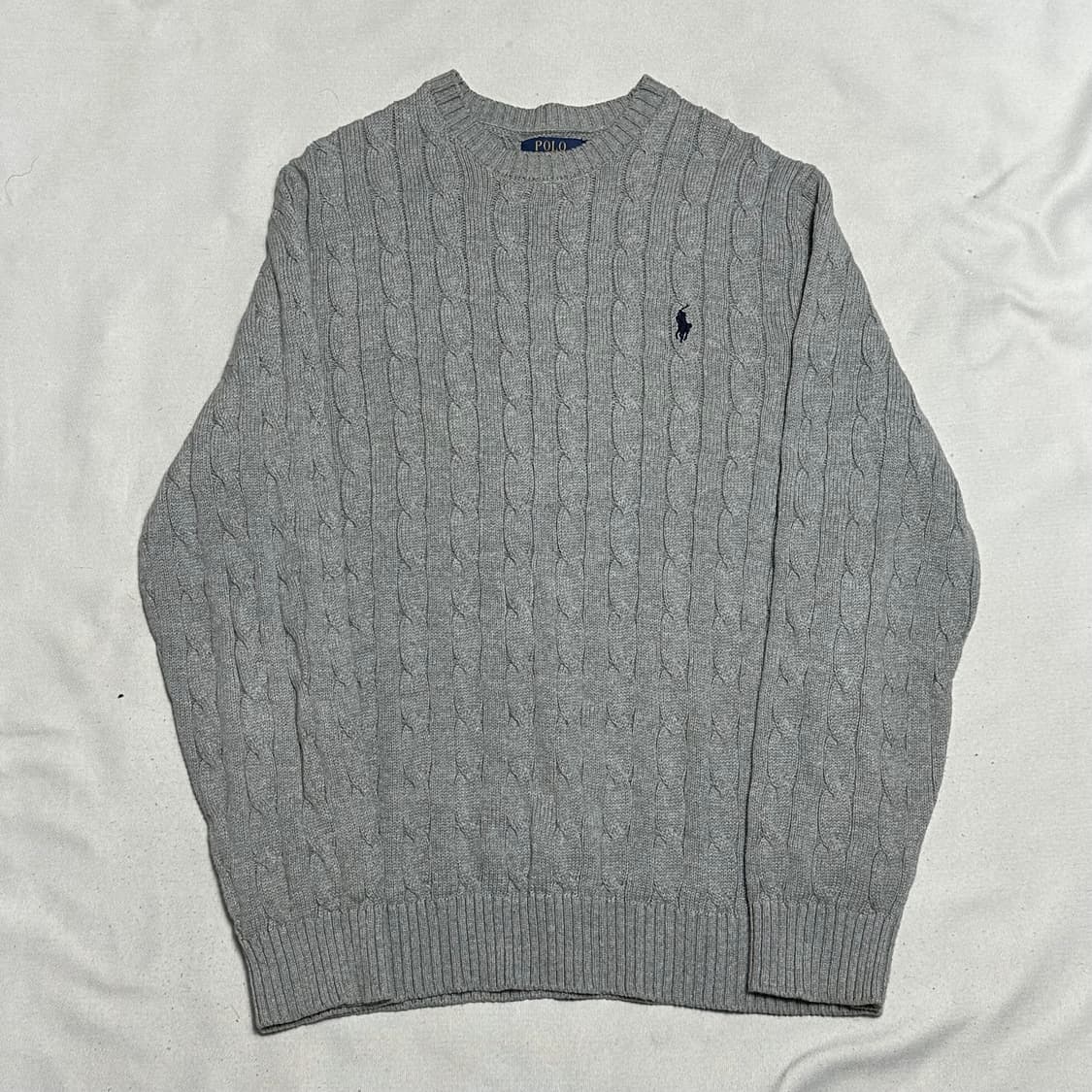 XL 폴로랄프로렌 그레이 케이블 니트 상품이미지2