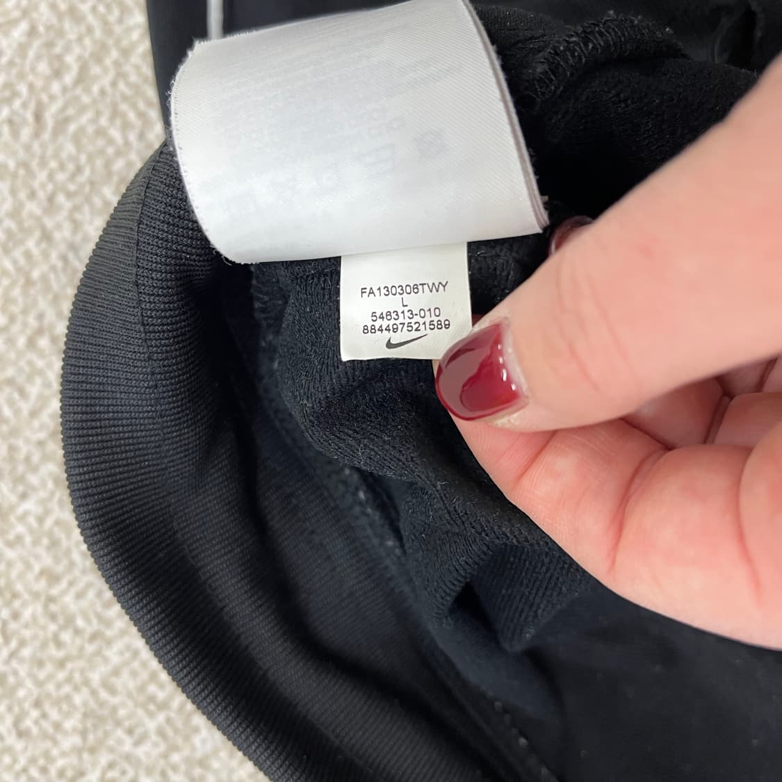 [L] 나이키 블랙 퓨추라 파이프라인 밴딩 조거 트레이닝 팬츠 츄리닝 0 상품이미지4