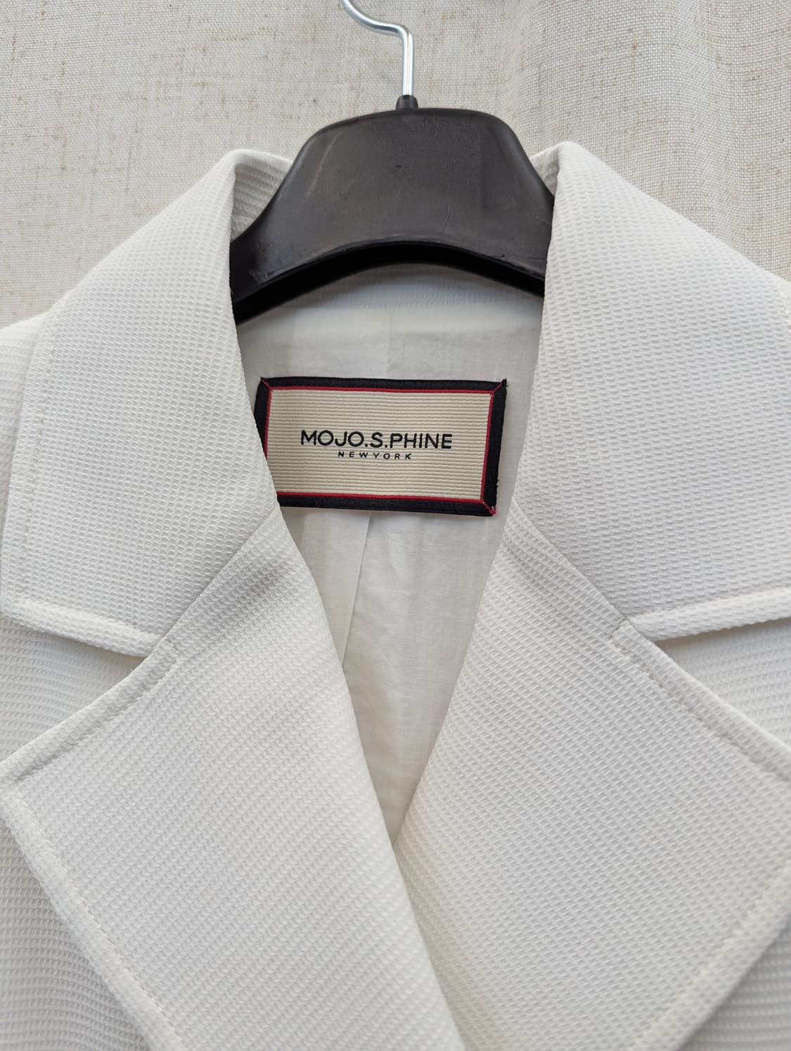 MOJO.S.PHINE 화이트 더블 버튼 자켓 상품이미지3
