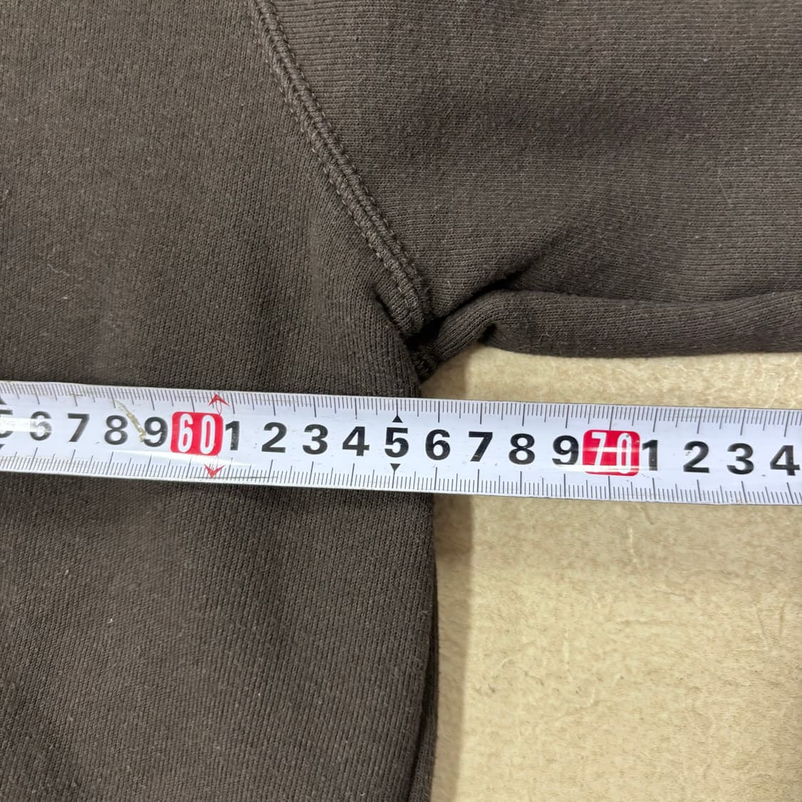 칼하트 브라운 스몰로고 박시 후드티 상품이미지5
