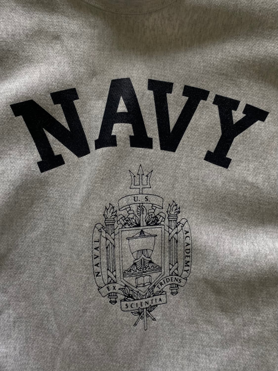 (XL) 90s 빈티지 naval arcademy 밀리터리 스웻셔츠 상품이미지5