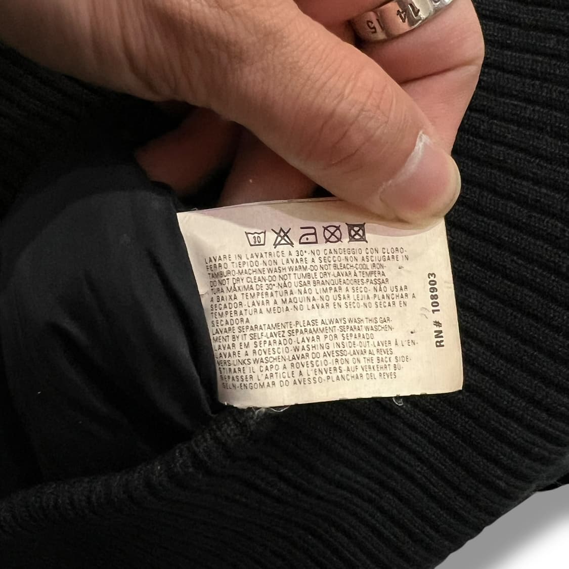  아르마니진스 터틀넥 봄버 자켓 y13906 상품이미지9