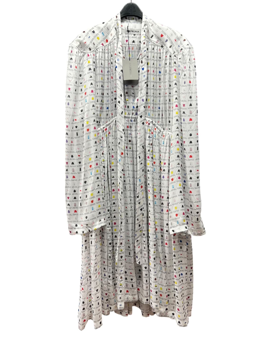 발렌시아가 그래픽 프린트 오버사이즈 드레스/원피스 상품이미지1