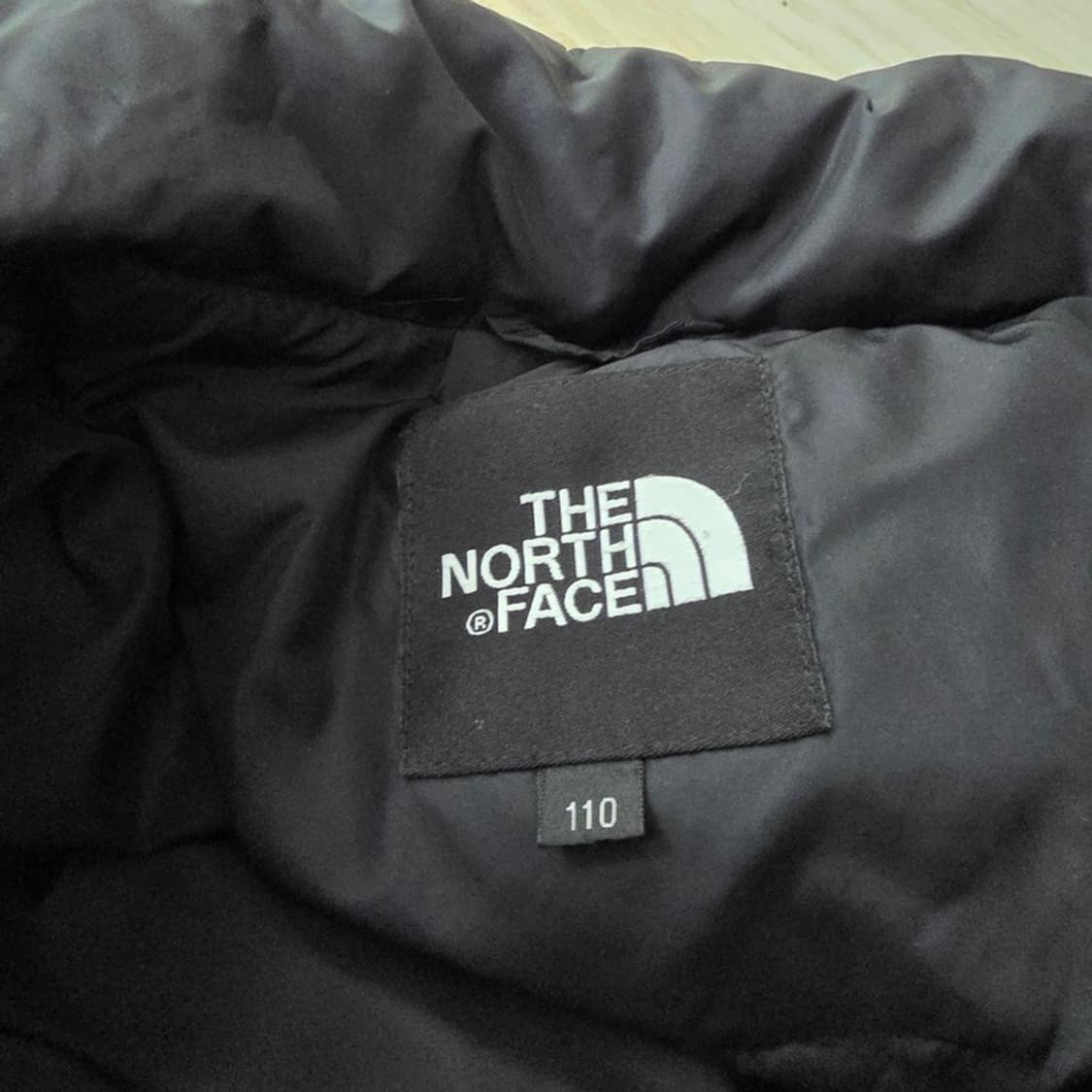 노스페이스 블랙 다운 패딩 자켓 110 XXL 상품이미지5