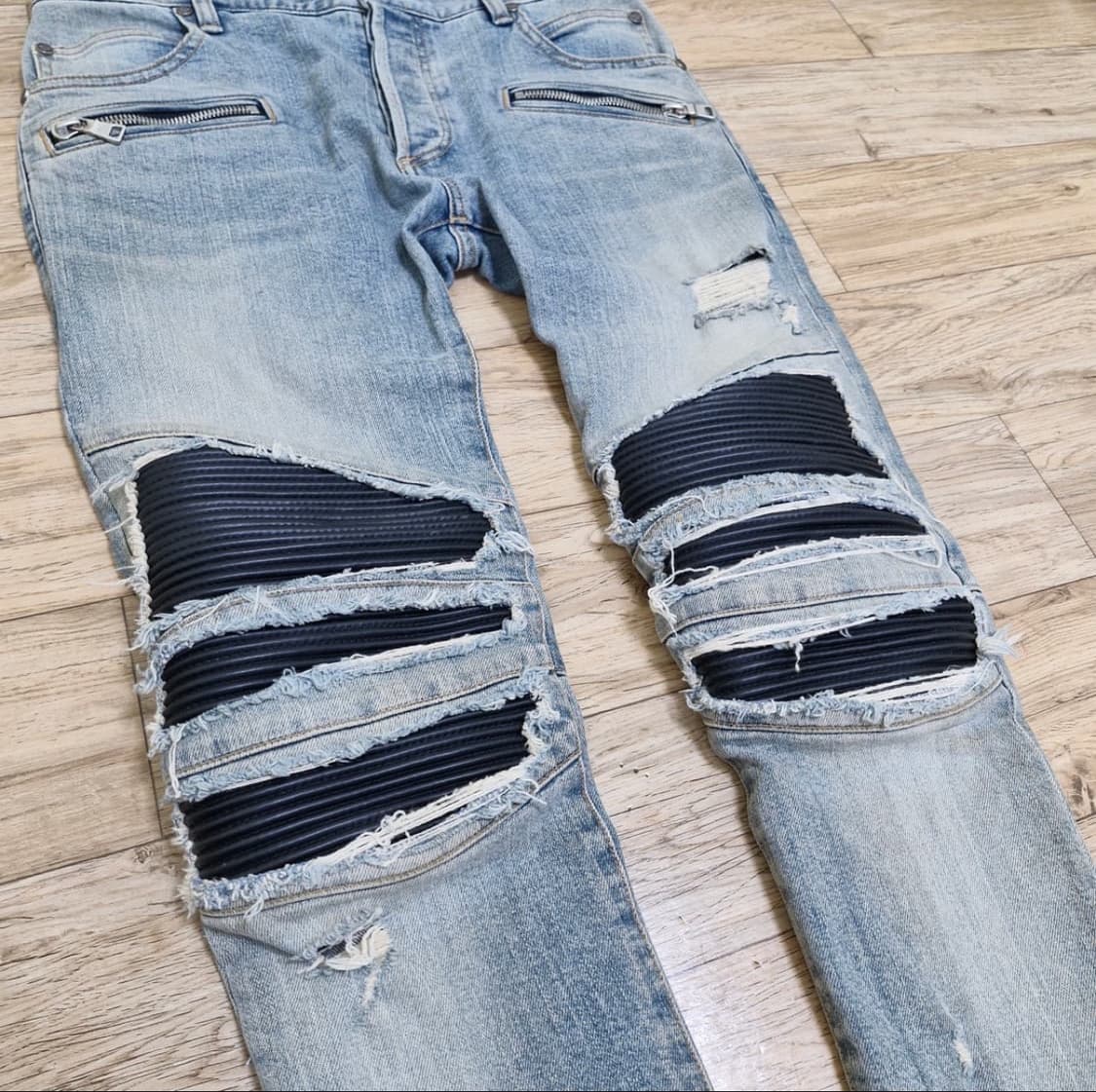 발망 레더패널 신형 바이커 진 상품이미지3