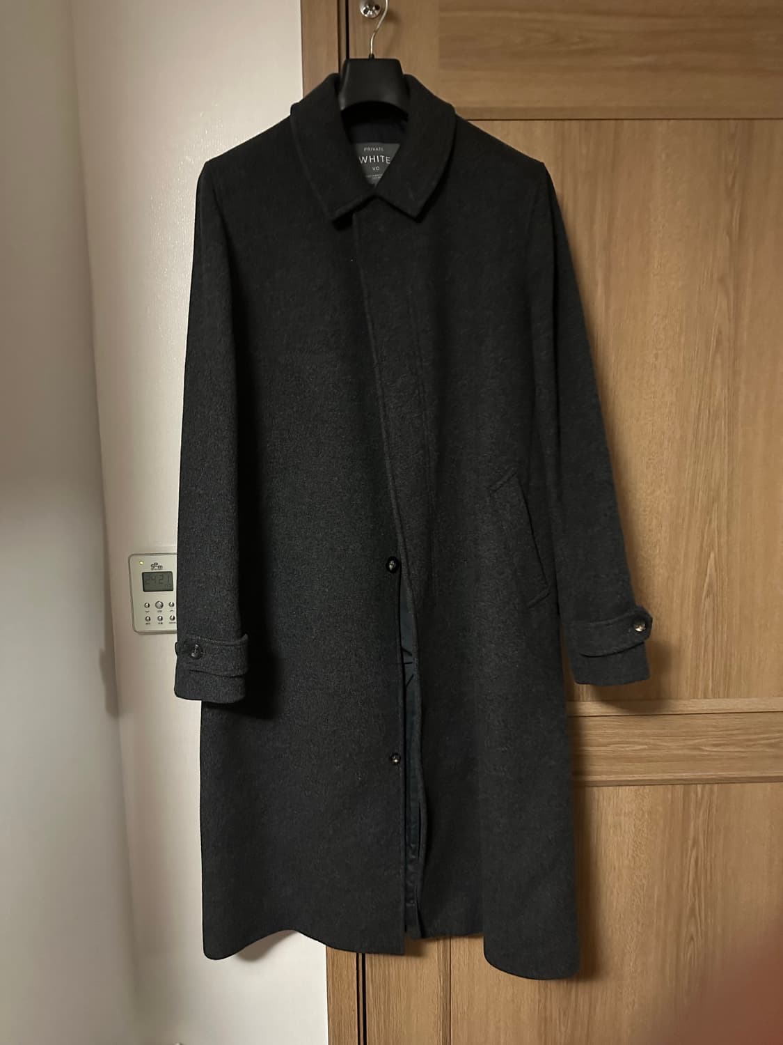 프라이빗화이트 차콜그레이 탑코트 5사이즈(105) 상품이미지2