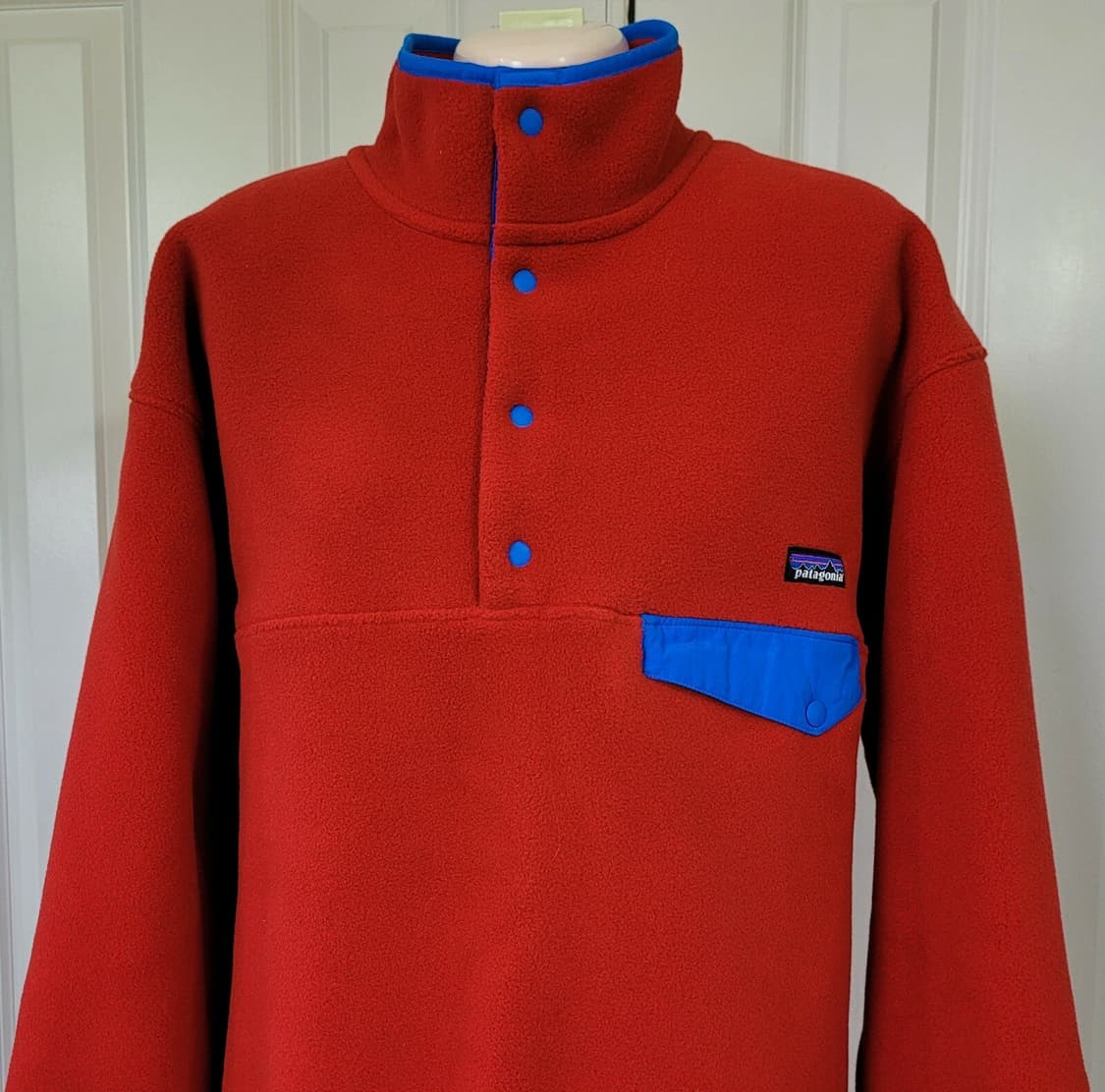 10s 파타고니아 신칠라 스냅-T 레드/블루 엘살바도르 상품이미지2