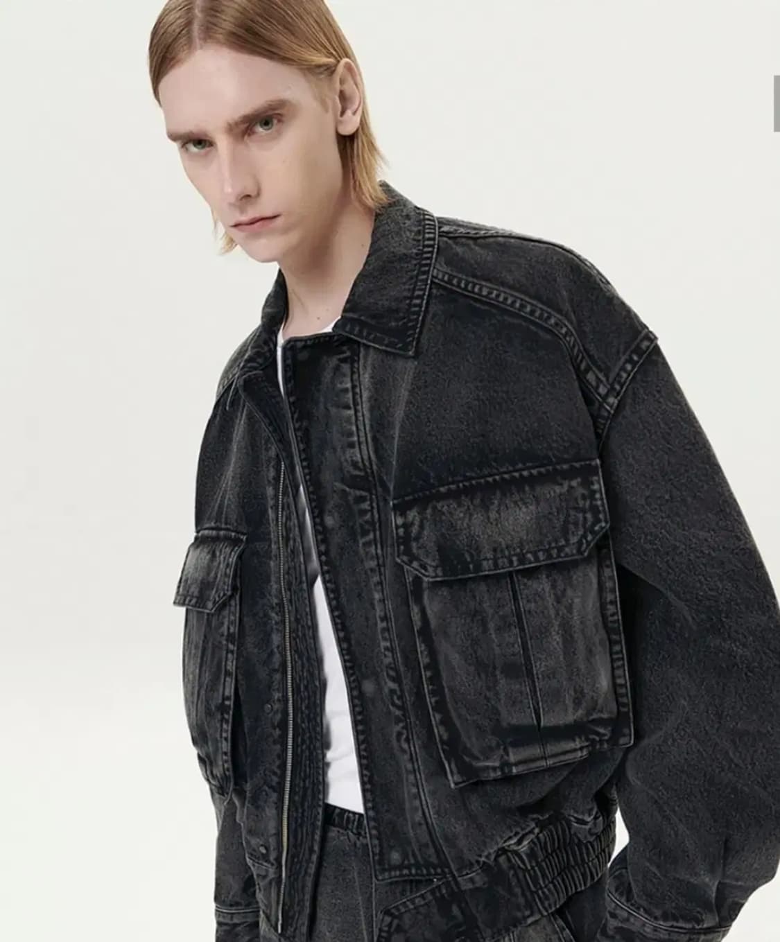 DNSR 디앤에스알 블랙 데님 트러커 상품이미지1