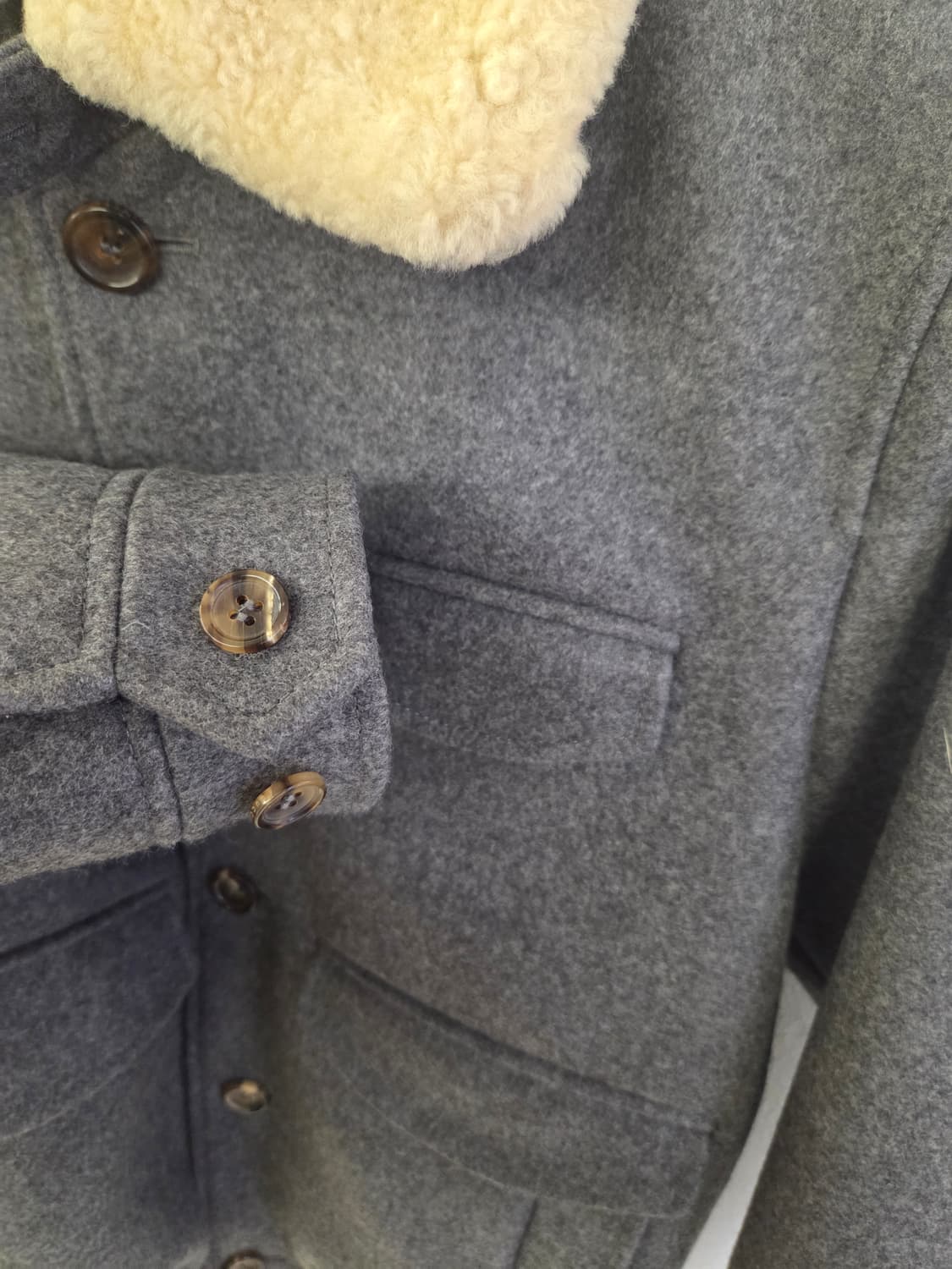 구찌 양털 카라 블루종 자켓 46 상품이미지7