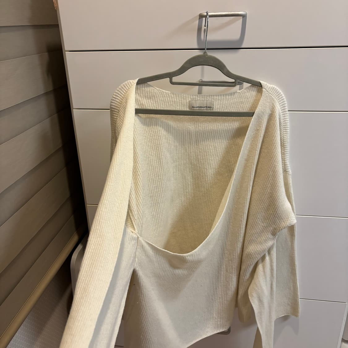 GALLARDAGALANTE 랩 리본 아이보리 니트 상품이미지3