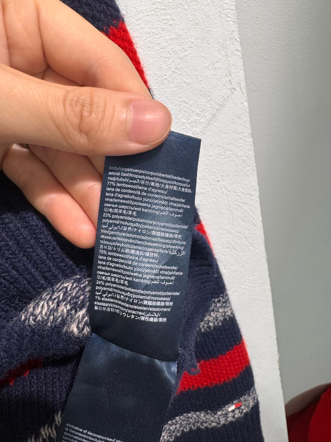 Tommy Hilfiger 타미힐피거 울혼방 니트 XL C503 상품이미지9
