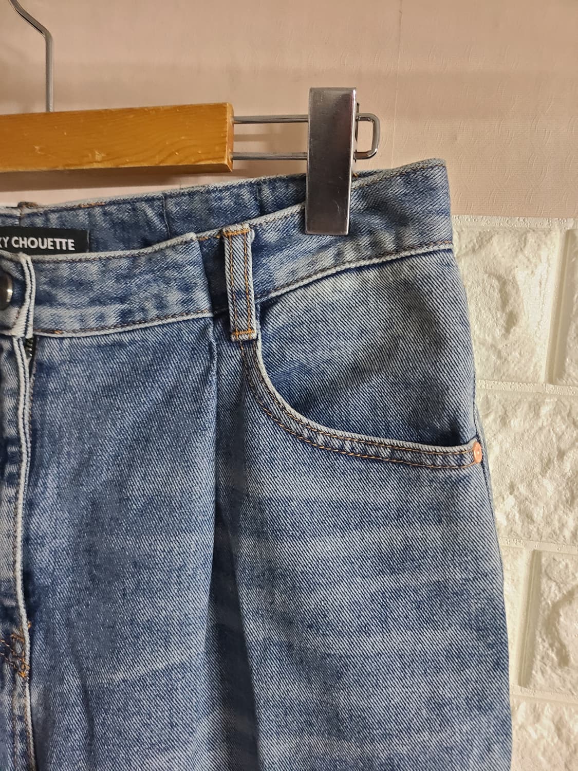 럭키슈에뜨 데님 와이드 팬츠(30) 상품이미지2