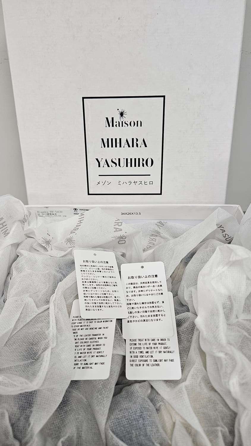 미하라야스히로 웨인 브러쉬드 페이턴트 하이탑 블루(40) 상품이미지7