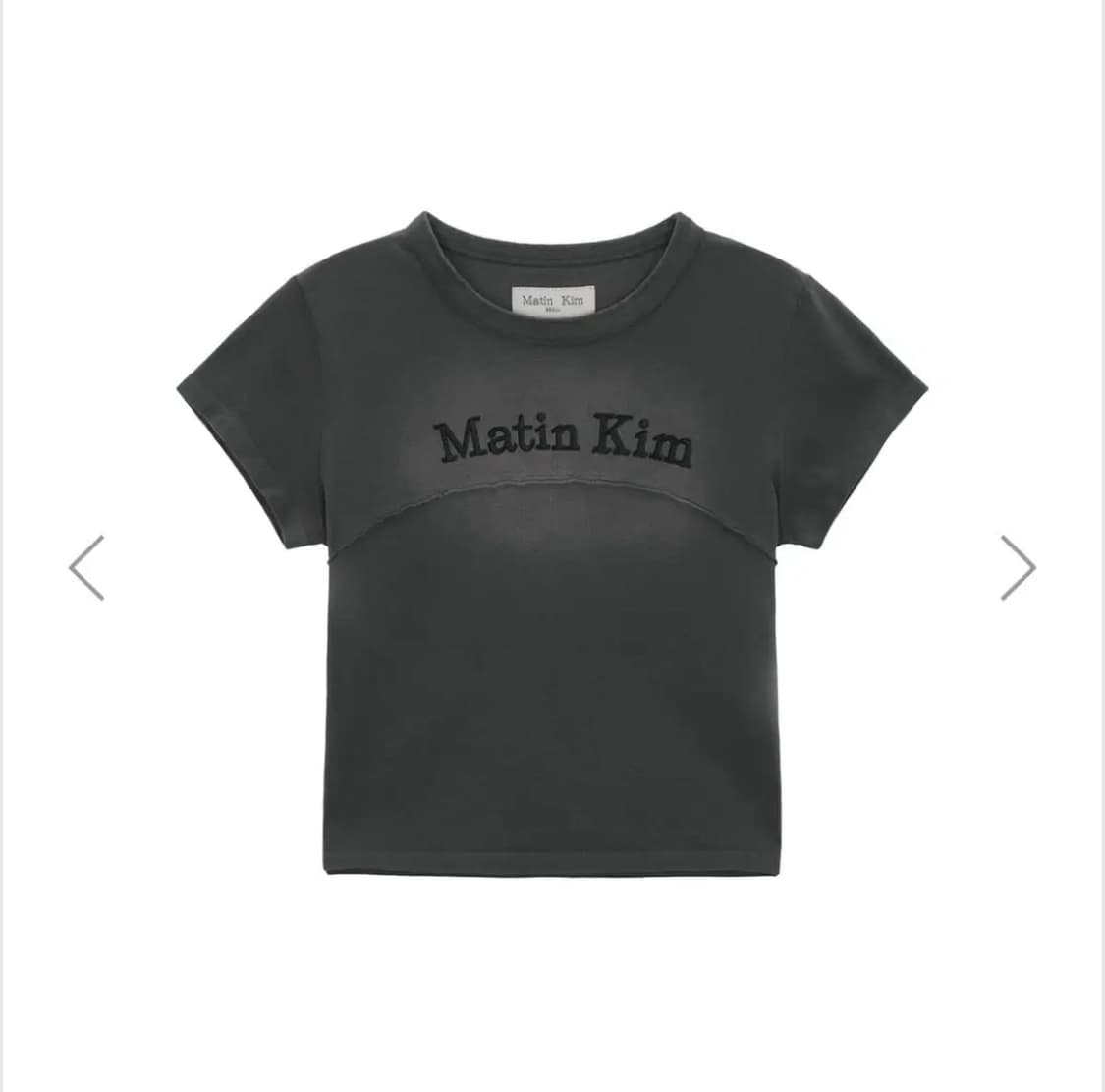 (새상품) Matin Kim 마뗑킴 피그먼트 컷아웃 로고탑 상품이미지2