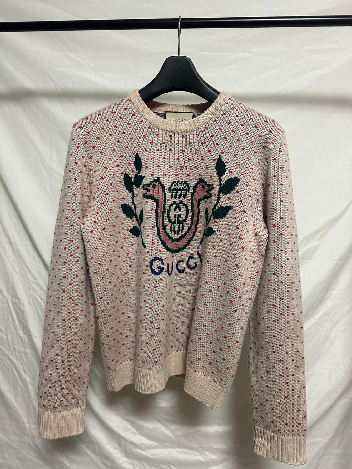 구찌 스네이크 도트 울 니트 (M) 상품이미지1