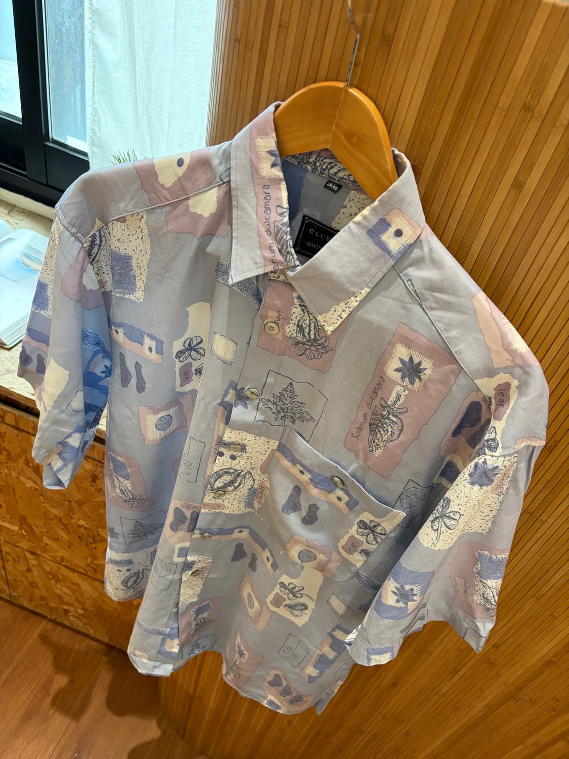 80s CLUB D'AMINGO Pattern Shirt 상품이미지4