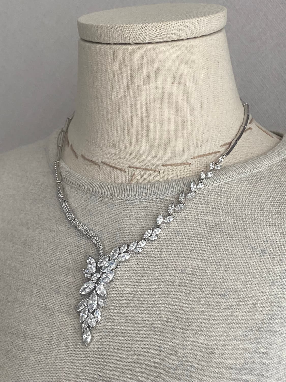 마키즈 큐빅 목걸이 귀걸이 세트 상품이미지7