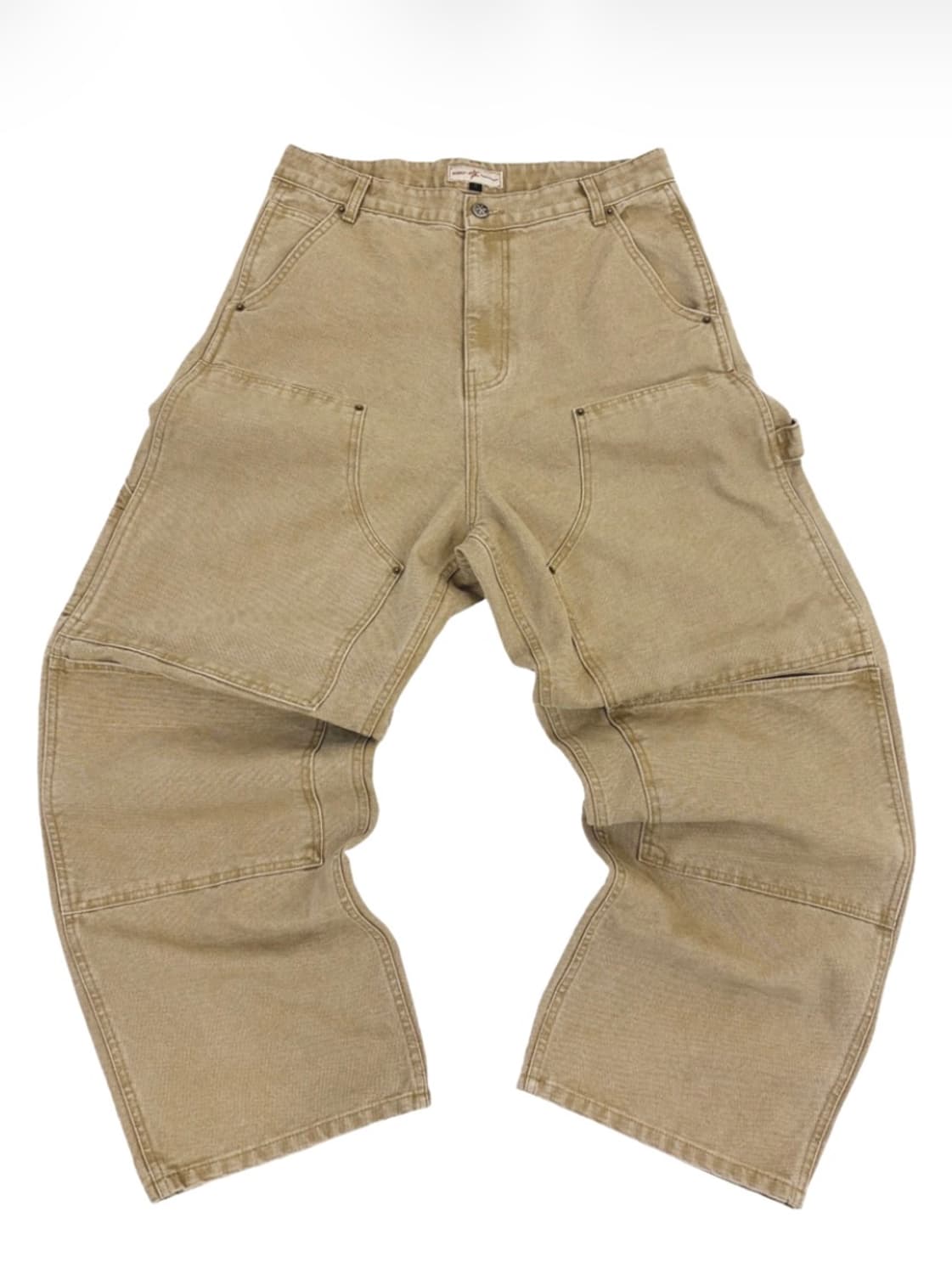 [3] 아오이로 커트 더블니 팬츠 탄 2026 새상품 상품이미지1