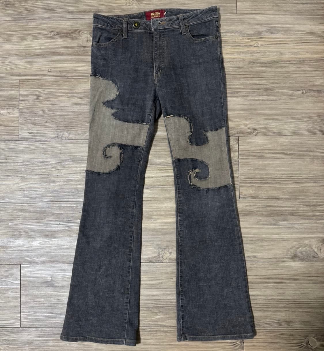 Mash mania 패치워크 플레어 진 상품이미지1