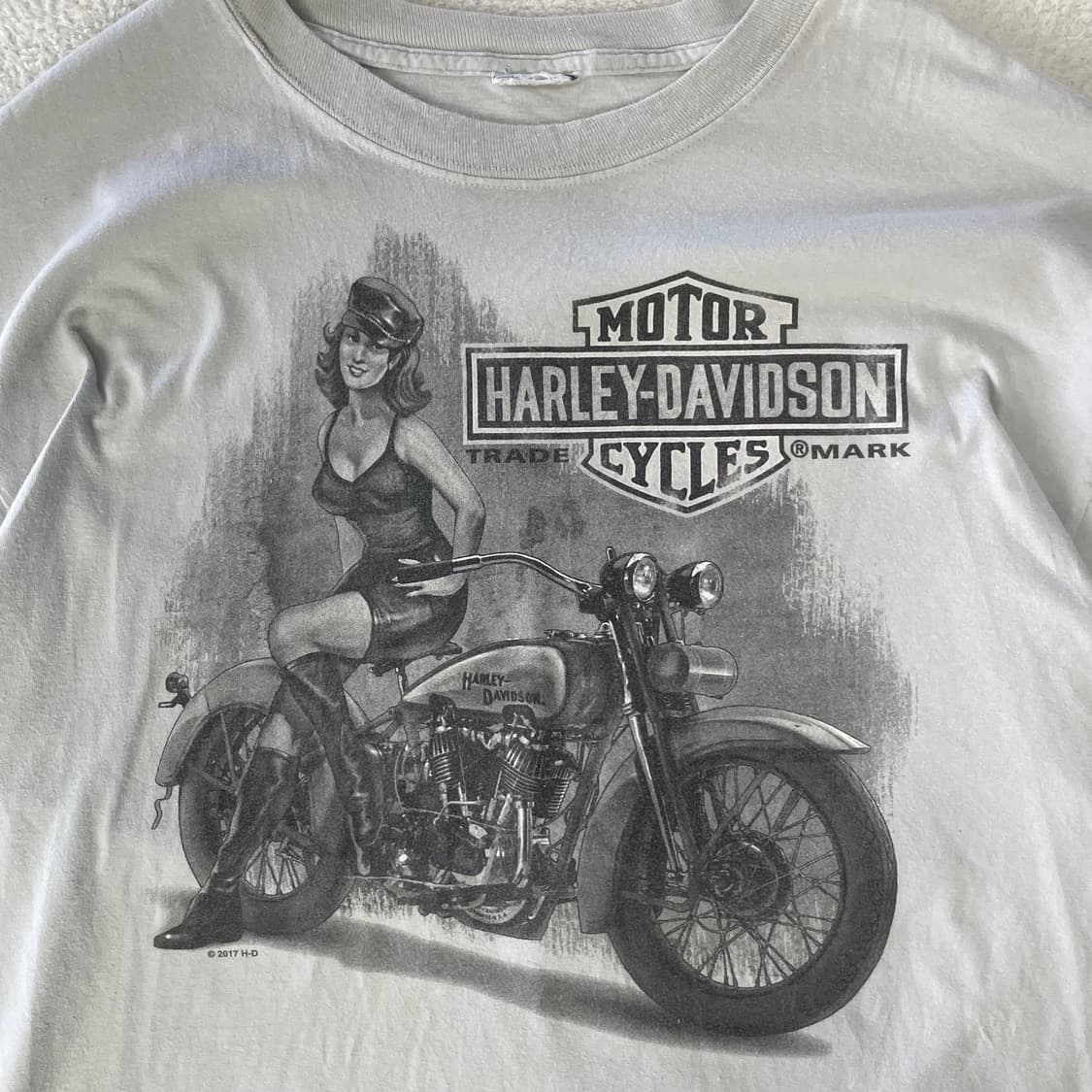 할리데이비슨 핀업걸 반팔티셔츠 상품이미지3