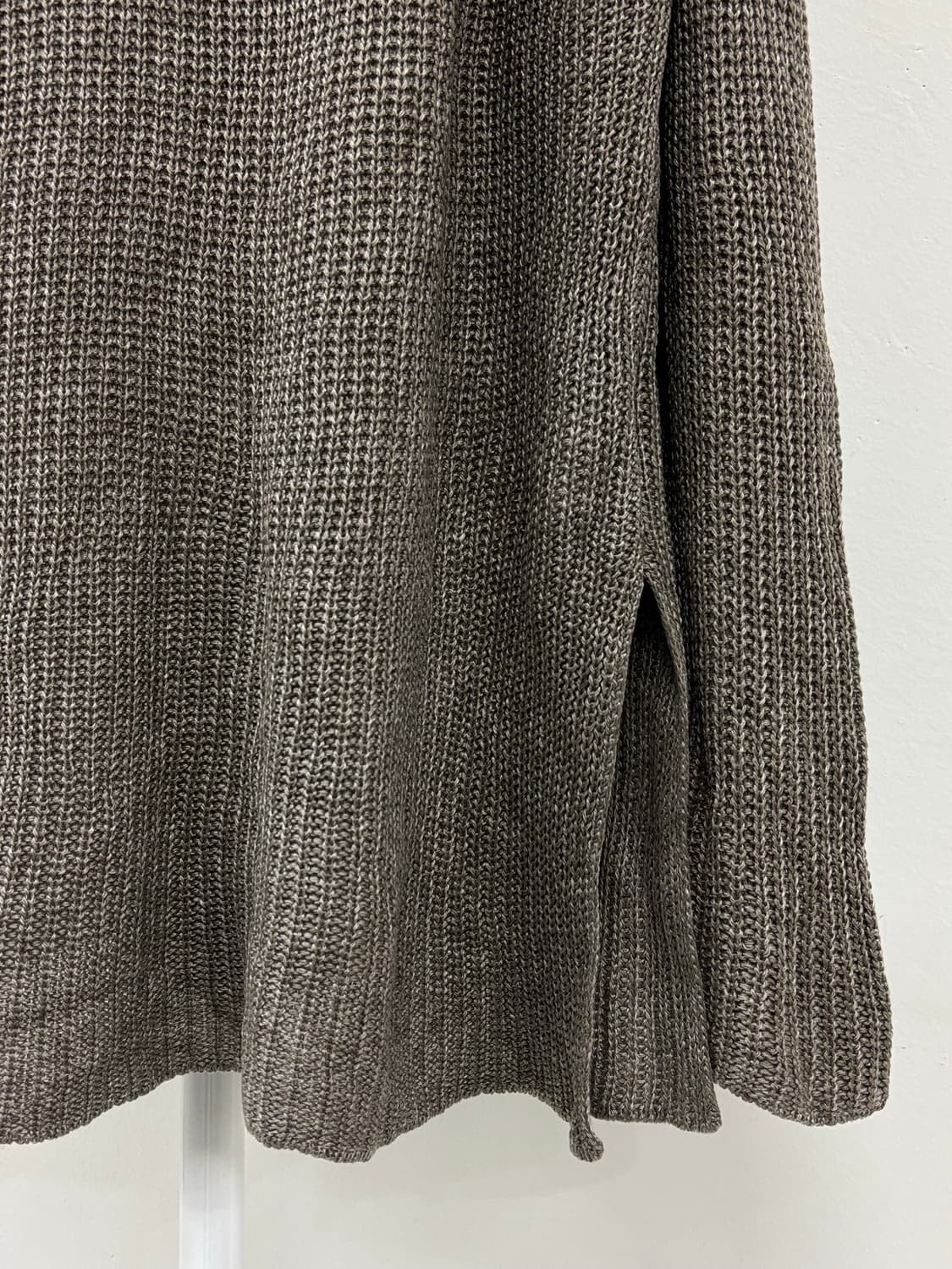 빈티지 카키 모크넥 니트 상품이미지5