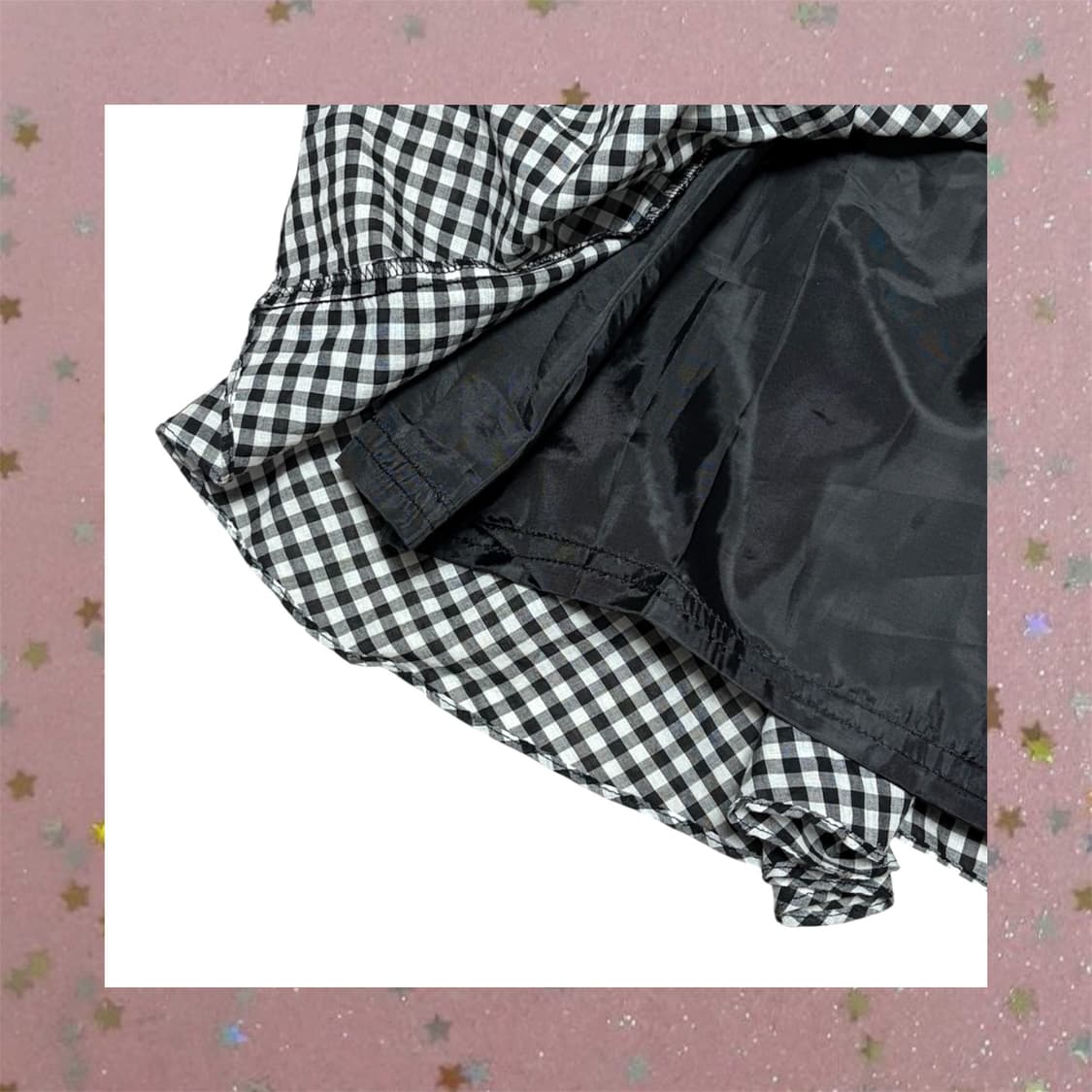 밴딩 체크 미디스커트 상품이미지3