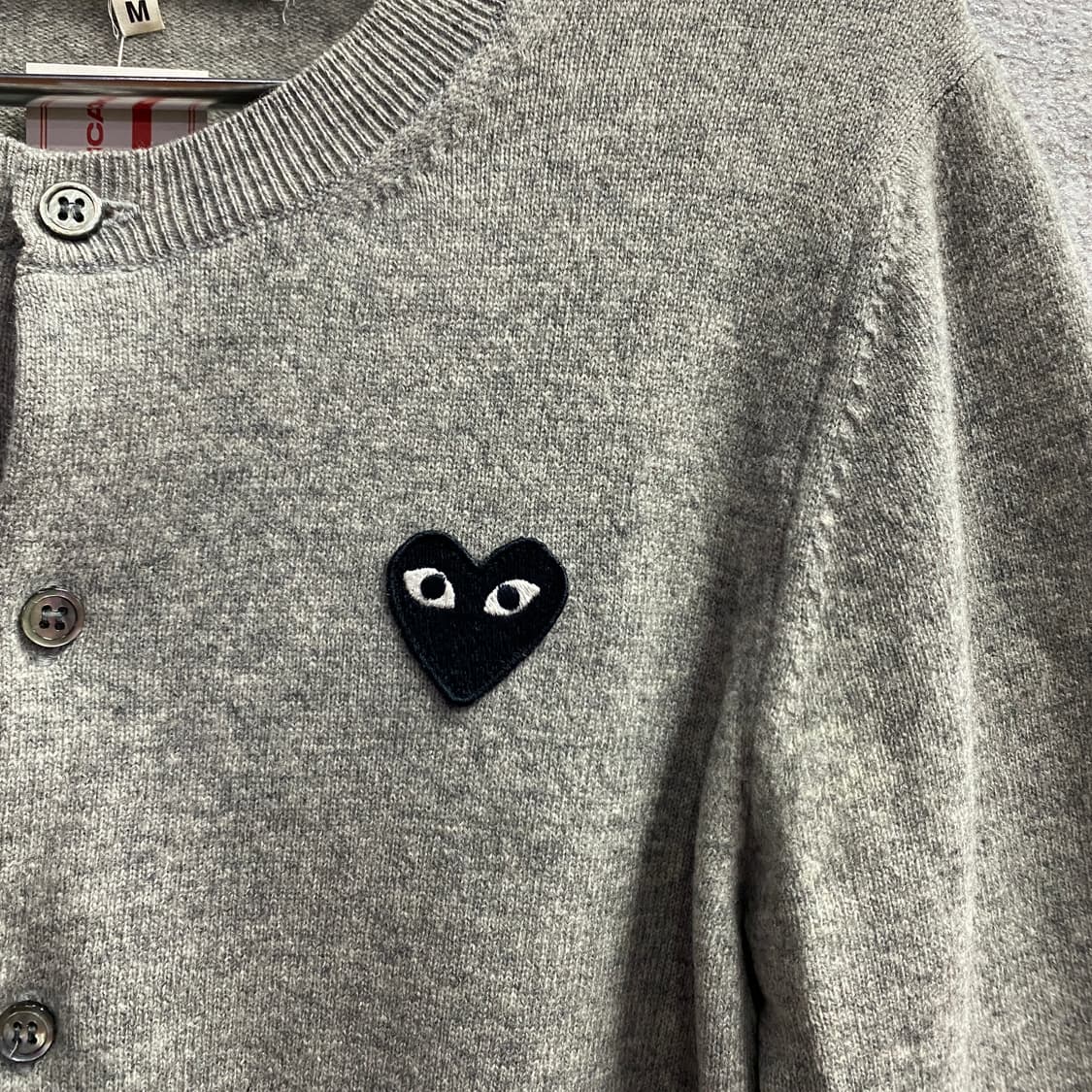 꼼데가르송 블랙 와트 와펜 크롭 가디건 그레이 B3518 상품이미지3