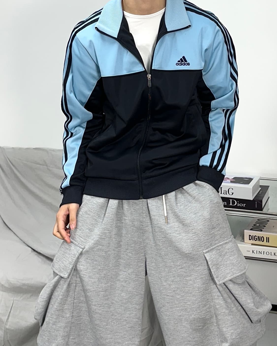 아디다스 스카이블루 트랙탑 져지 95 상품이미지1