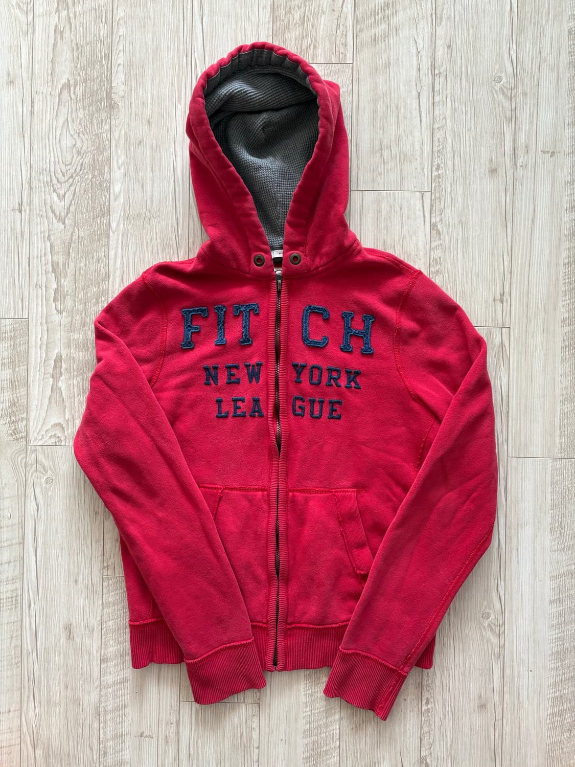 아베크롬비 후드집업 레드 L 상품이미지1